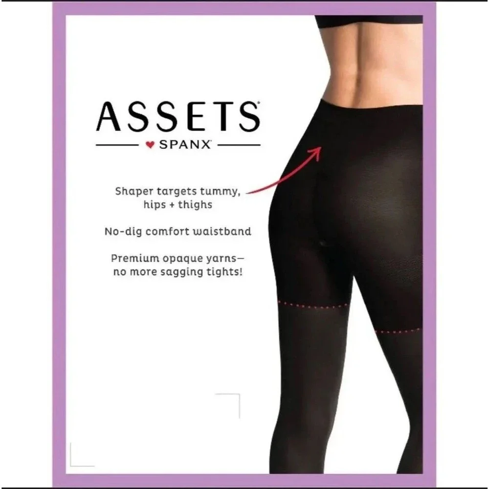 ASSETS Spanx Opaque Shaping Tights w/ built-in shaper variety Of Sizes
